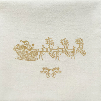 Paviot napkintraineau, sled, white-gold